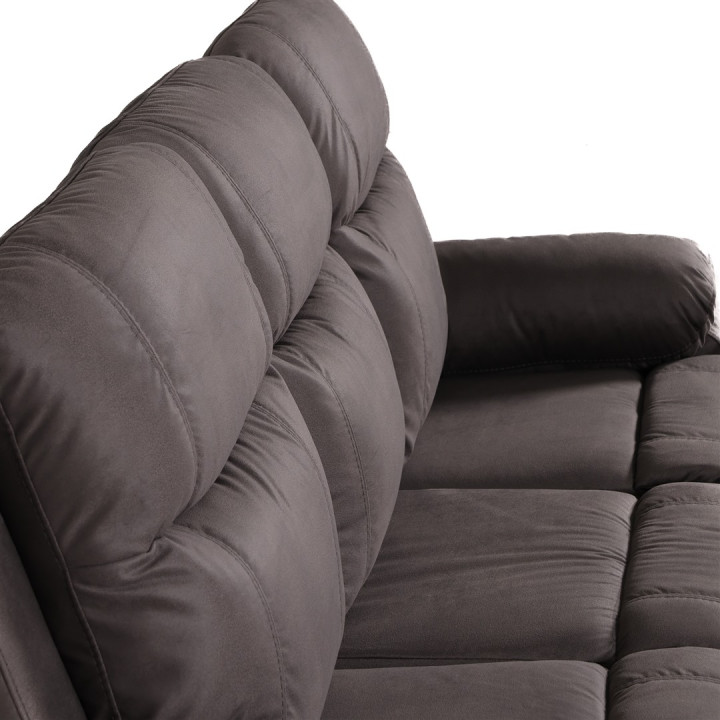 Salon 3 + 2 places Chicago marron