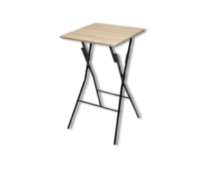 Table bar pliante 60 x 60 cm effet bois 164714