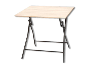 Table pliante 80 x 80 cm Effet bois 164713