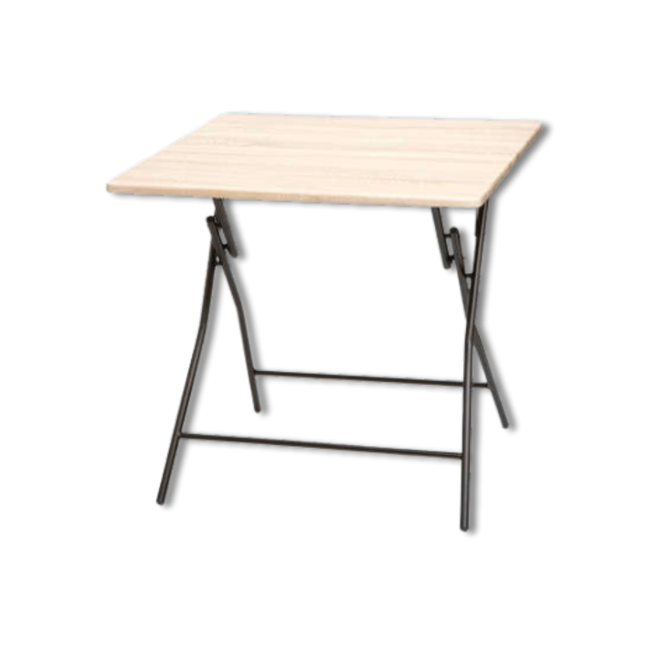 Table pliante 80 x 80 cm Effet bois 164713