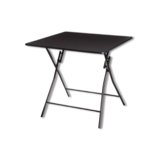 Table pliante 80 x 80 cm Noir 164657A