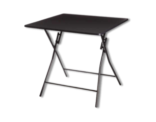 Table pliante 80 x 80 cm Noir 164657A