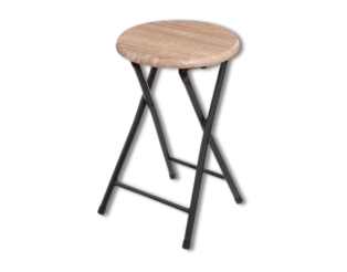 Tabouret pliant effet bois 164661