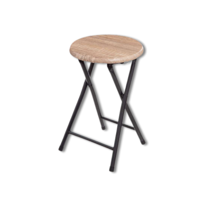 Tabouret pliant effet bois 164661