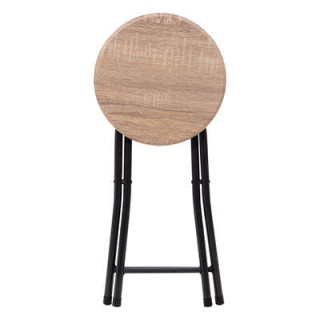 Tabouret pliant effet bois 164661