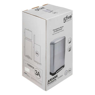 Poubelle Ariane 30L inox