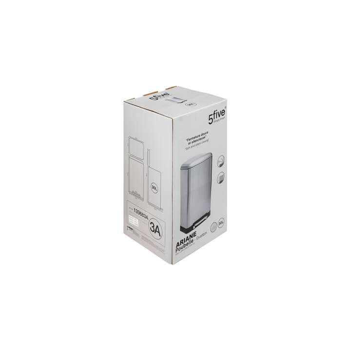 Poubelle Ariane 30L inox