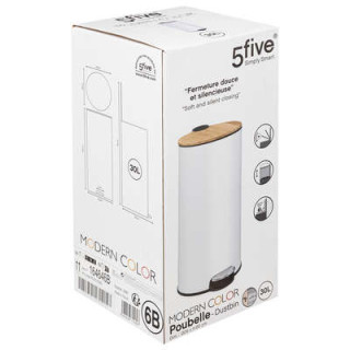 Poubelle Modern 30L blanc