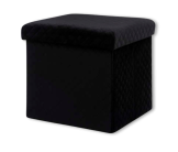 Pouf pliant 167845I noir