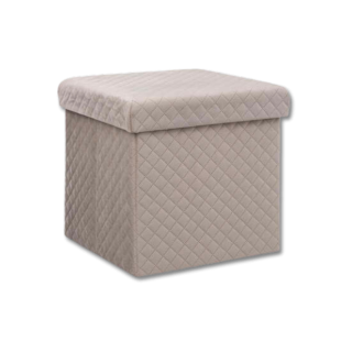 Pouf pliant 167845G lin