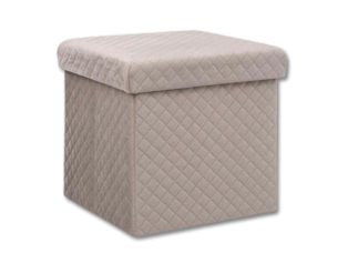 Pouf pliant 167845G lin