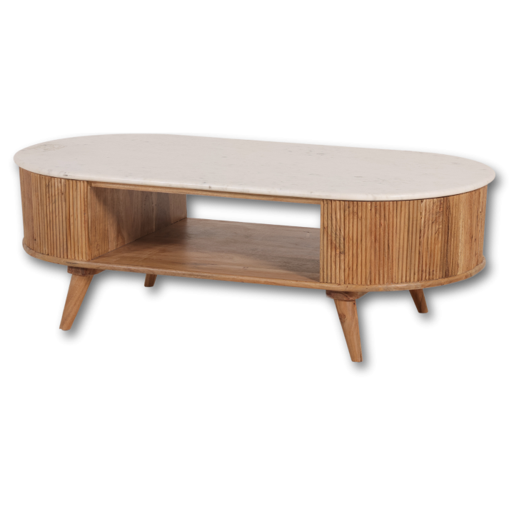 Table basse Olive marbre