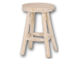 KANSAS WHITE WASH - Tabouret 134780