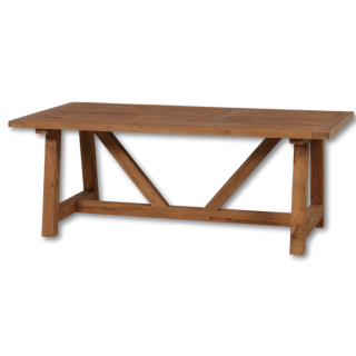LINCOLN 200 CM TABLE BOIS TEAK NATUREL