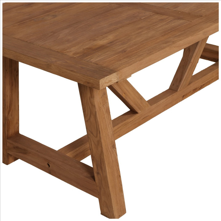 LINCOLN 200 CM TABLE BOIS TEAK NATUREL