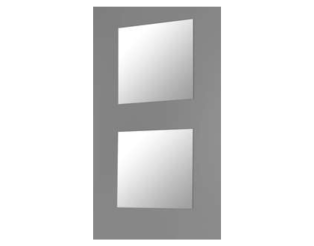 Set de 2 miroirs noir
