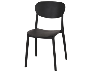 Chaise empilable noir