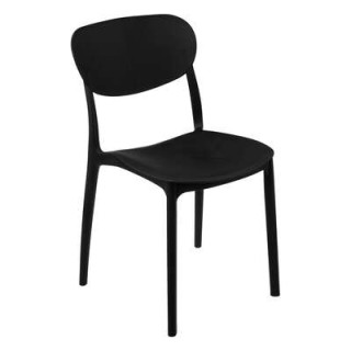 Chaise empilable noir