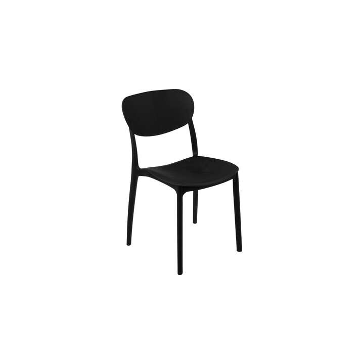 Chaise empilable noir