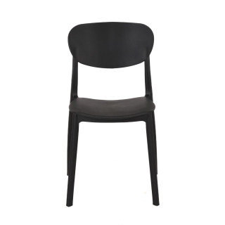Chaise empilable noir