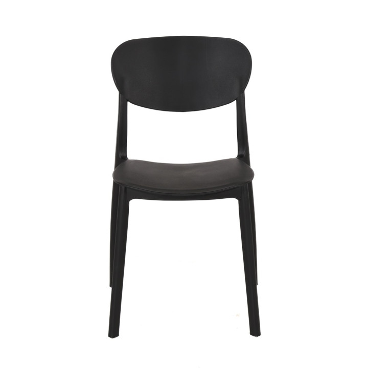 Chaise empilable noir