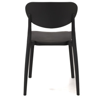 Chaise empilable noir