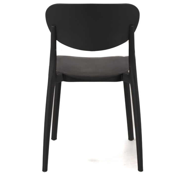 Chaise empilable noir