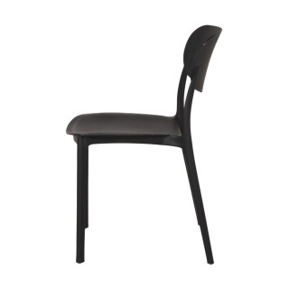 Chaise empilable noir