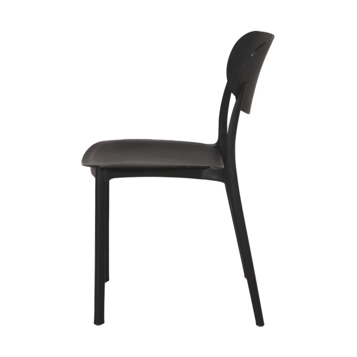 Chaise empilable noir