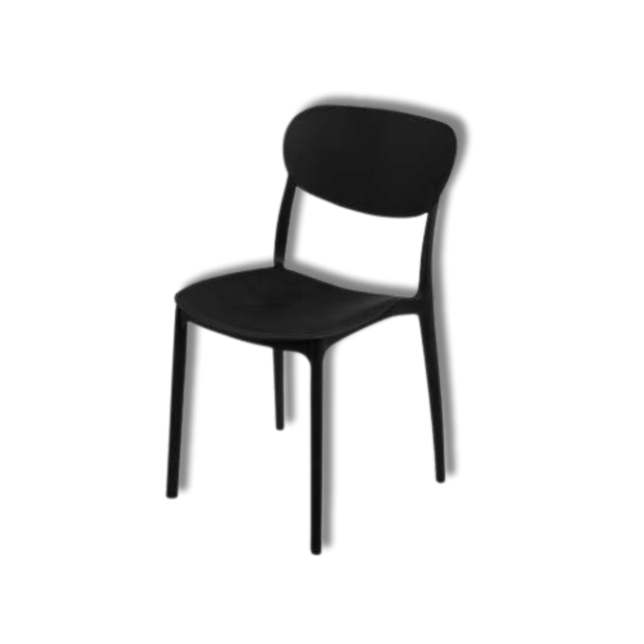 Chaise empilable noir