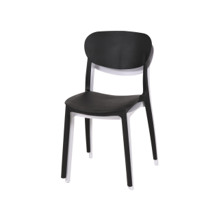 Chaise empilable noir