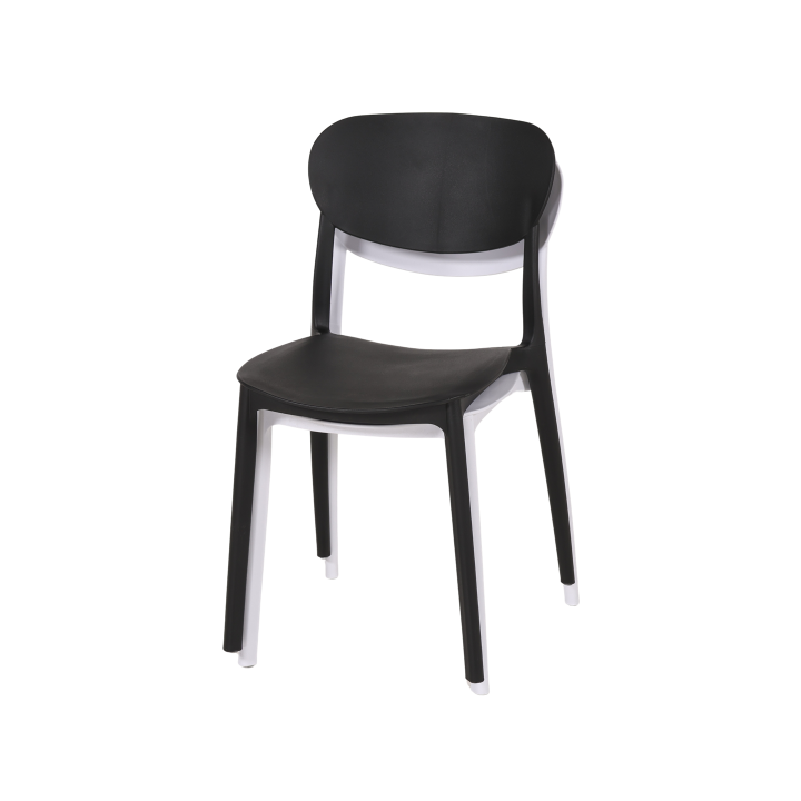 Chaise empilable noir