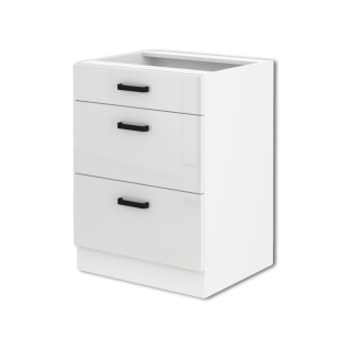 Bas casserolier 60 3T Mia blanc