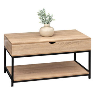 Table de salon Aliaj chêne naturel