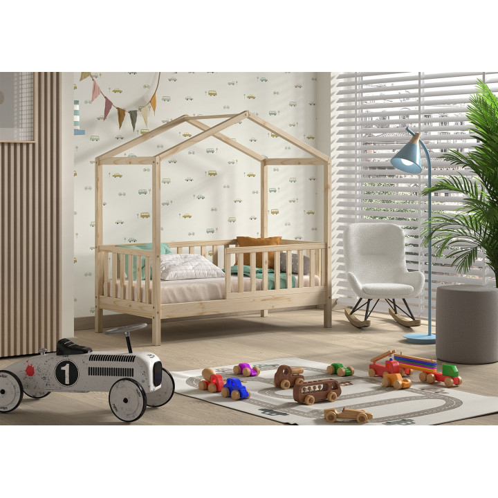 Lit junior Dallas 70 x 140 cm Naturel