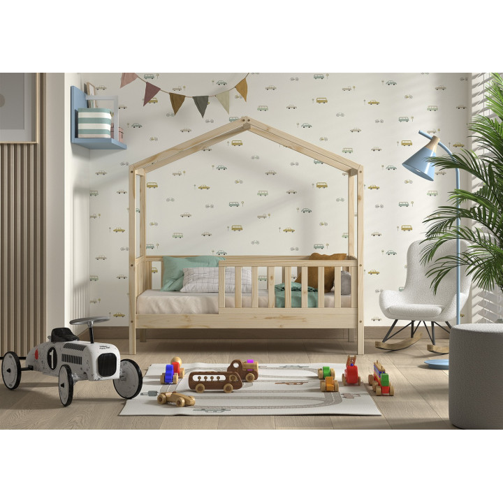 Lit junior Dallas 70 x 140 cm Naturel