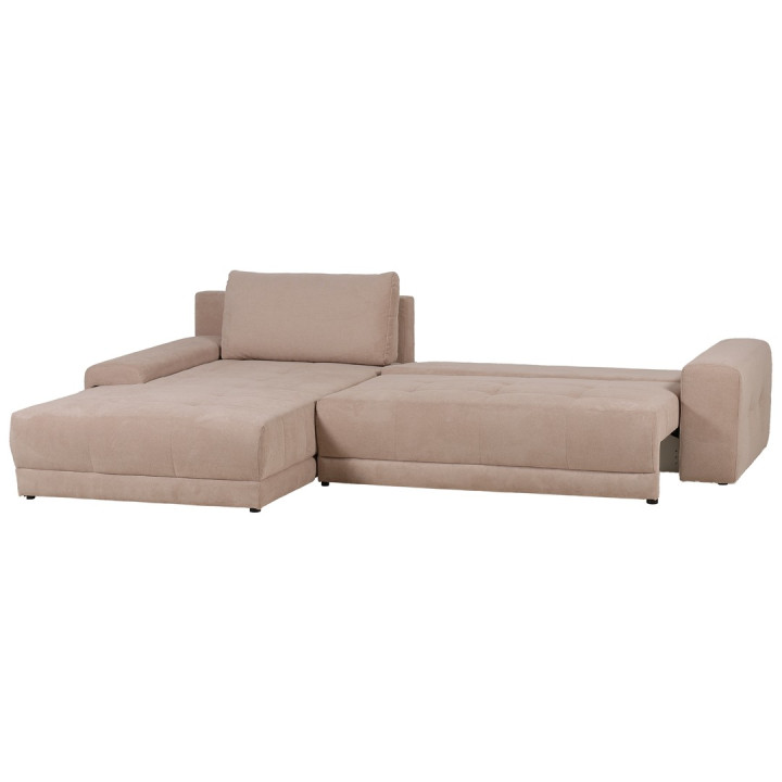 Salon d'angle convertible Adria beige