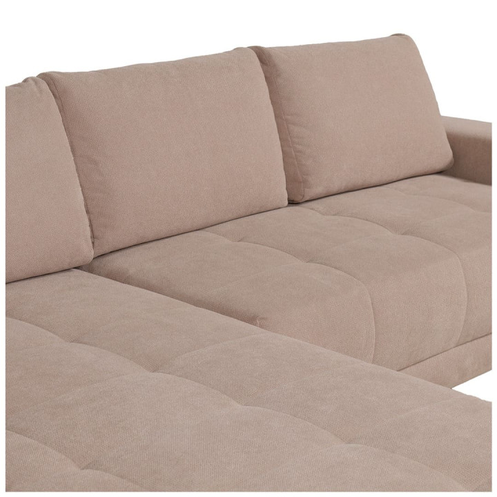 Salon d'angle convertible Adria beige