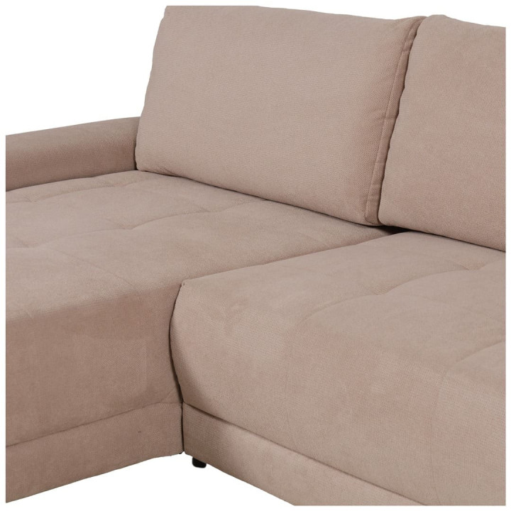 Salon d'angle convertible Adria beige
