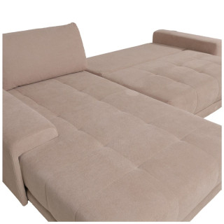 Salon d'angle convertible Adria beige