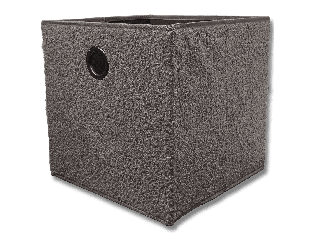 Caisson en teddy gris foncé