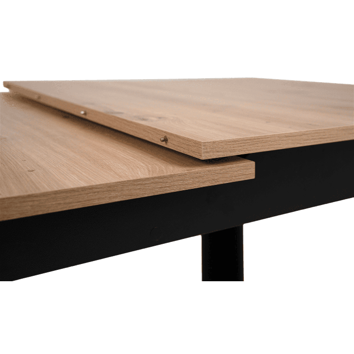 Table extensible 80 B - 003710 - Chêne artisan et noir