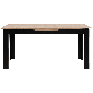 Table extensible 80 B - 003710 - Chêne artisan et noir
