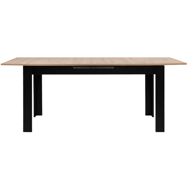 Table extensible 80 B - 003710 - Chêne artisan et noir