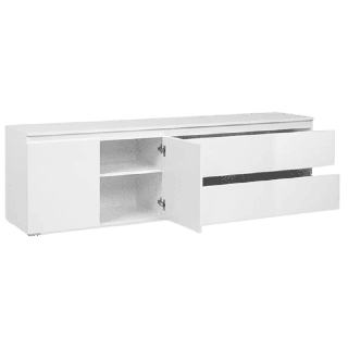 Meuble TV Capetown blanc brillant
