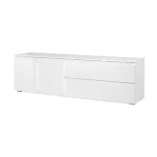 Meuble TV Capetown blanc brillant