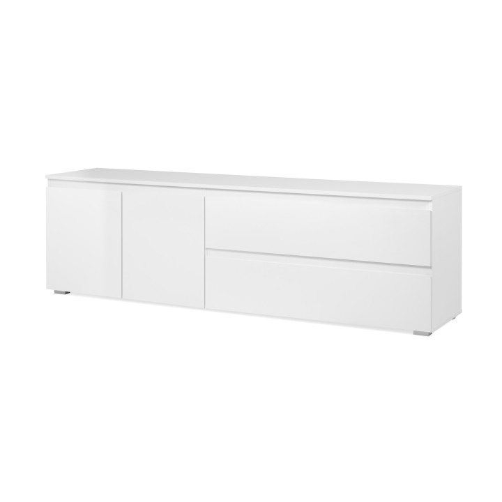 Meuble TV Capetown blanc brillant