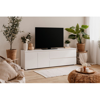 Meuble TV Capetown blanc brillant