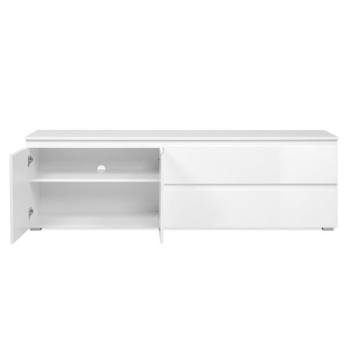 Meuble TV Capetown blanc brillant