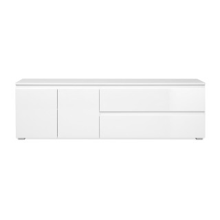 Meuble TV Capetown blanc brillant